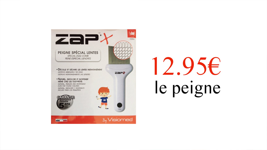 ZAP Peigne spécial lentes